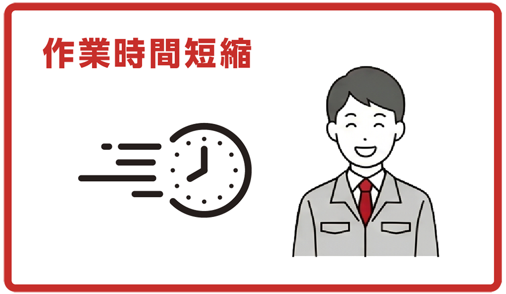 作業時間短縮